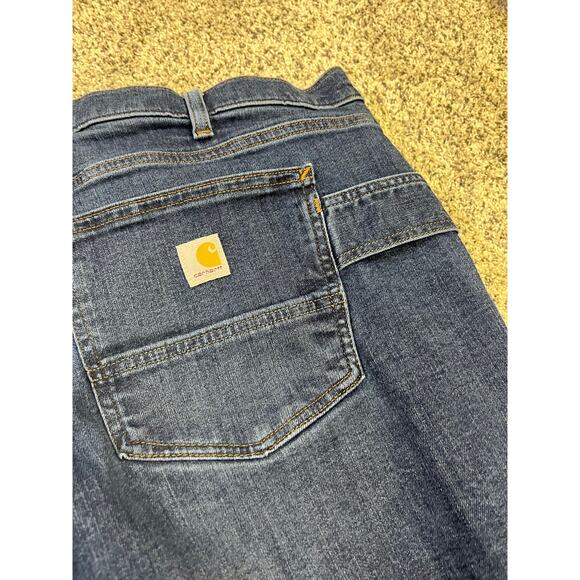 Carhartt Relaxed Fit Women's Carpenter Denim Jeans,‎ Size 24 PLUS Medium Wash - Picture 10 of 13